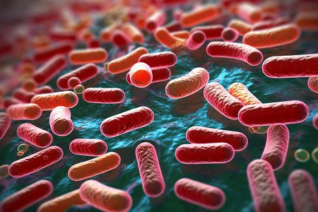 芽孢杆菌概念图背景图片