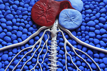 人体肾脏功能概念图背景图片
