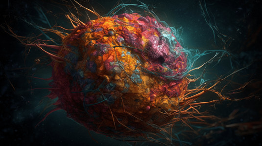 癌症细胞背景图片