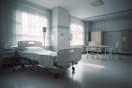 孤独的医院房间背景图片
