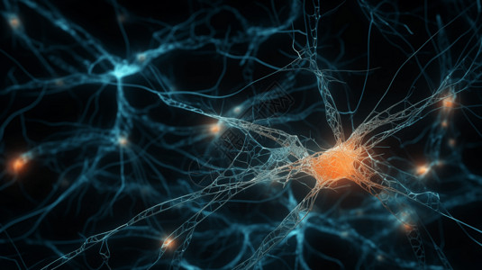 神经细胞背景图片