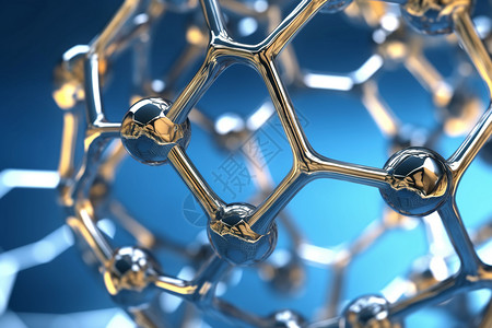 基因元素元素分子结构模型背景