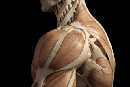 肩部肌肉组织图片