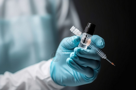 疫苗小瓶手套针剂高清图片