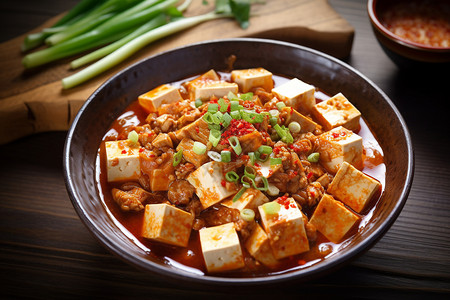 豆腐美食背景图片