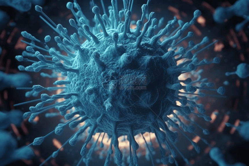 病毒细胞的转化图片