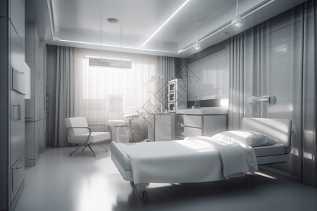 高质量白色床单病房图片
