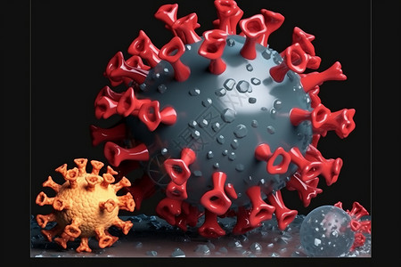病毒生物背景图片