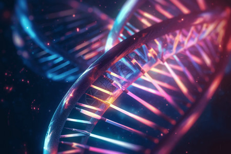 显微逼真的DNA设计图片