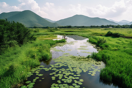 腾冲北海湿地公园松软的泥土背景