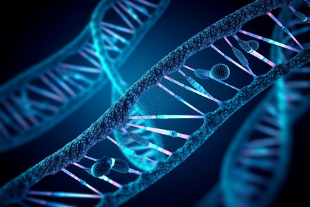 DNA的可视化背景图片