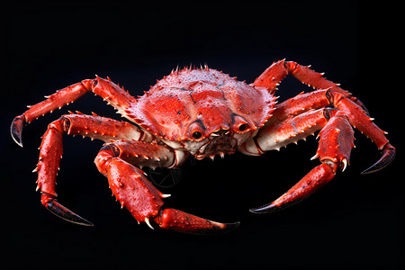 深海海鲜鲜活的帝王蟹背景