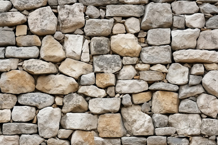 乡村的石头墙图片