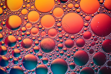 抽象五颜六色的气泡纹理图片
