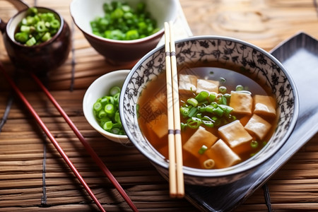 健康素食汤背景图片