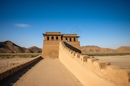 沙漠城墙建筑图片
