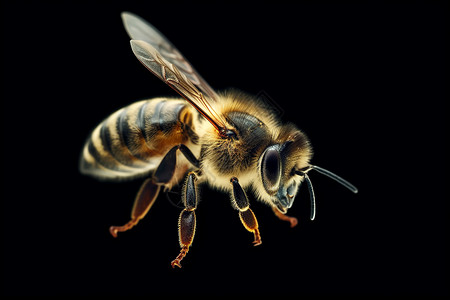一只可爱的蜜蜂图片