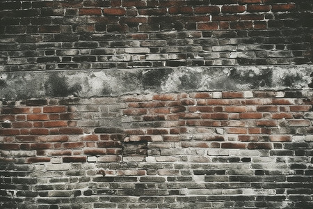 裂缝的砖墙图片