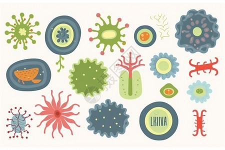 生物细菌标识图片