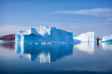 南极的冰川图片
