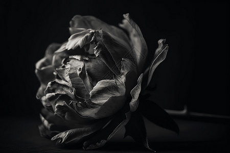 黑色花朵的特写镜头图片