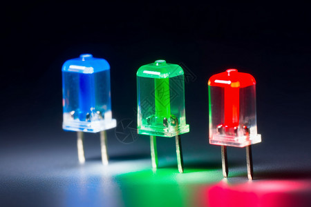 五彩缤纷的LED二极管背景图片