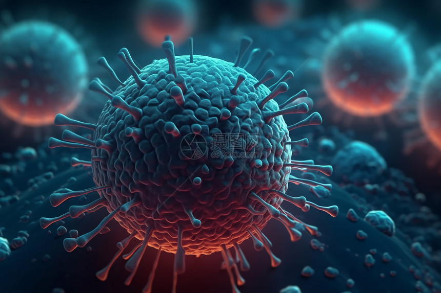 病毒细胞概念图图片