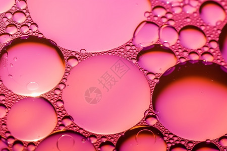 粉色气泡抽象背景背景图片