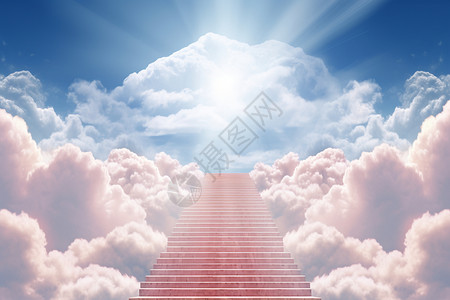 通往天空的楼梯天堂高清图片素材