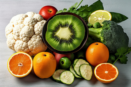 营养丰富的水果蔬菜高清图片