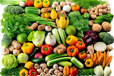 新鲜蔬菜背景图片