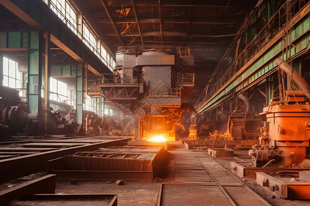 金属冶金厂工厂高清图片素材