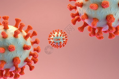 3d病毒概念背景图片