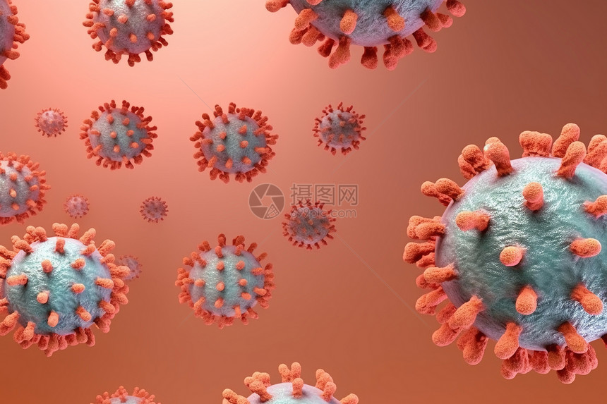 3d病毒概念插图图片