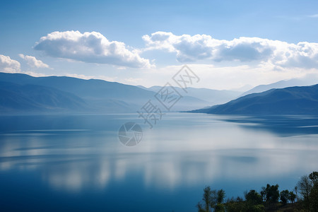 湖泊背景图片