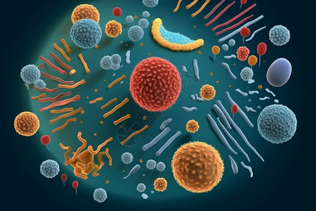 各种细菌病毒微生物图片