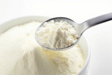 一勺奶粉背景图片
