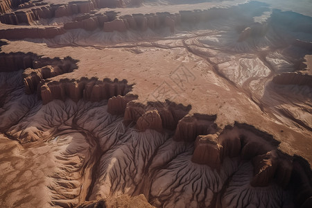 自然侵蚀的砂岩风景背景图片