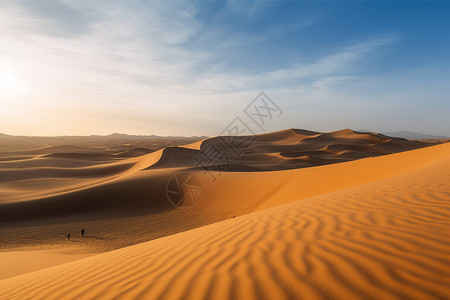 沙漠沙丘风景背景图片