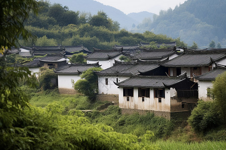 古镇风格建筑村庄图片