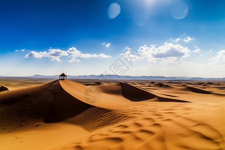 壮观的明沙山背景图片