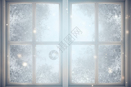 冰冻的窗户图片