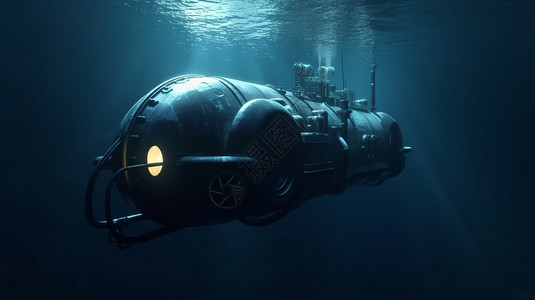 大型海洋潜水艇背景图片