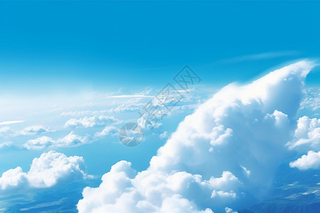 天空中的云海背景图片