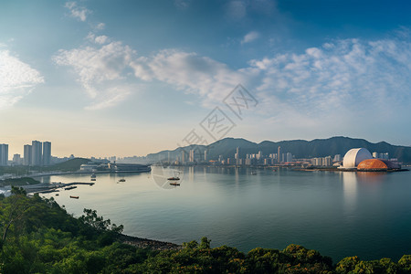 海滨城市风景高清图片