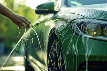 汽车洗车场景保养高清图片素材