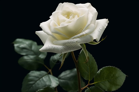 绽放的白玫瑰背景图片