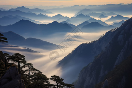 壮观的山峰自然高清图片素材