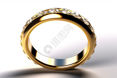 戴婚戒订婚戒指设计图片