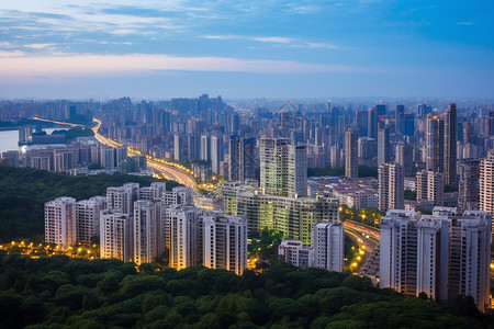 城市布局住宅区背景